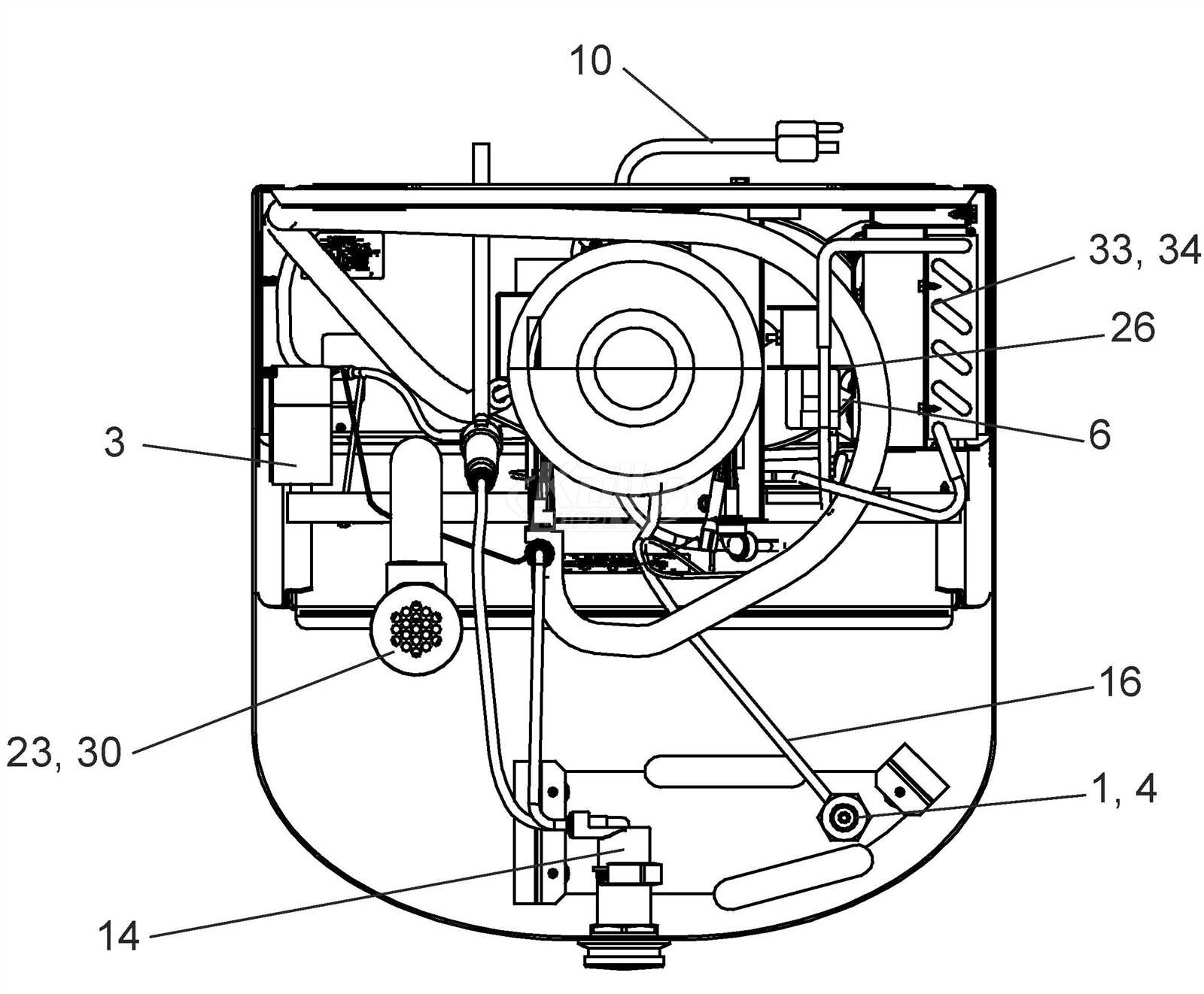 elkay water fountain parts diagram