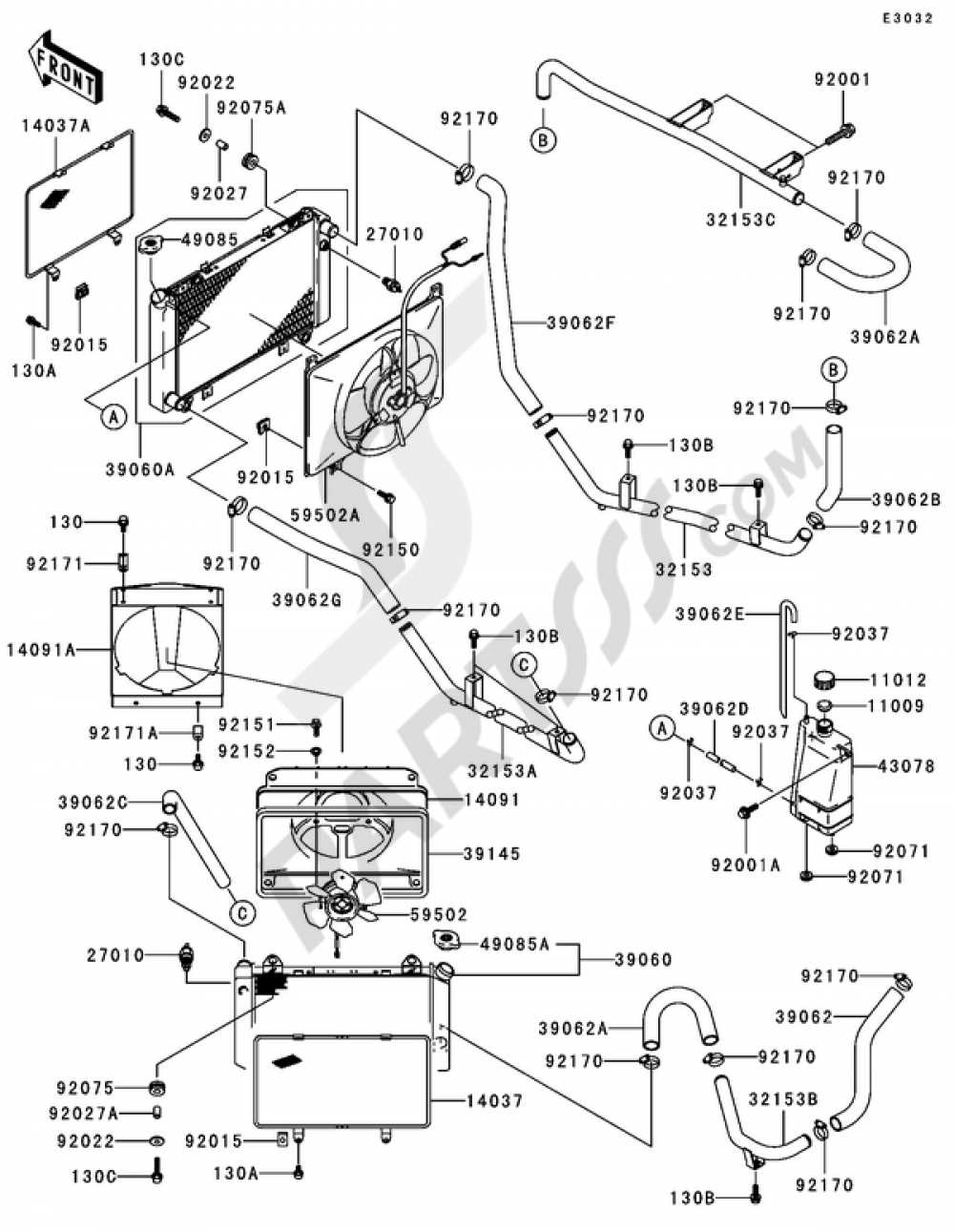 kawasaki mule 3010 parts diagram