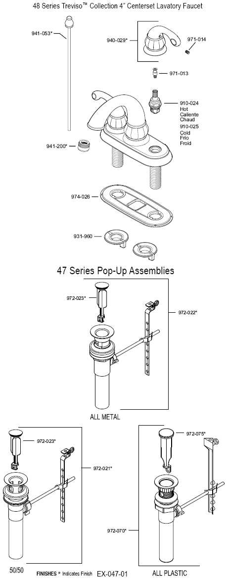 kohler shower faucet parts diagram