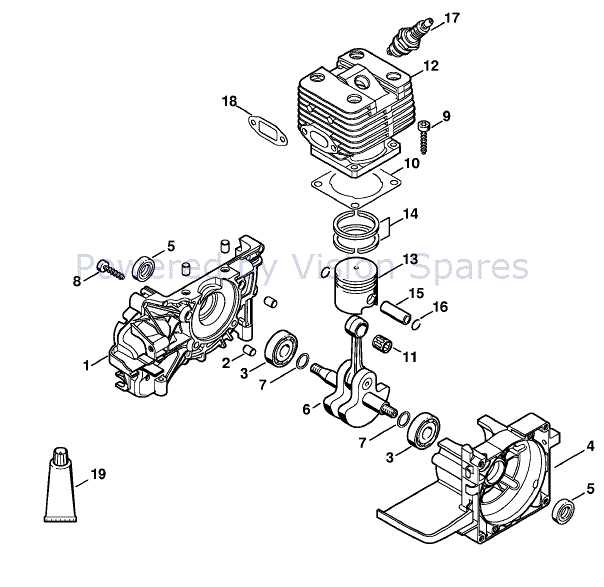 stihl 034 av super parts diagram