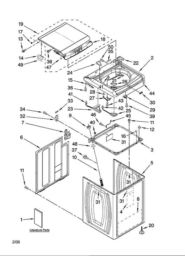 kenmore 600 series washer parts diagram