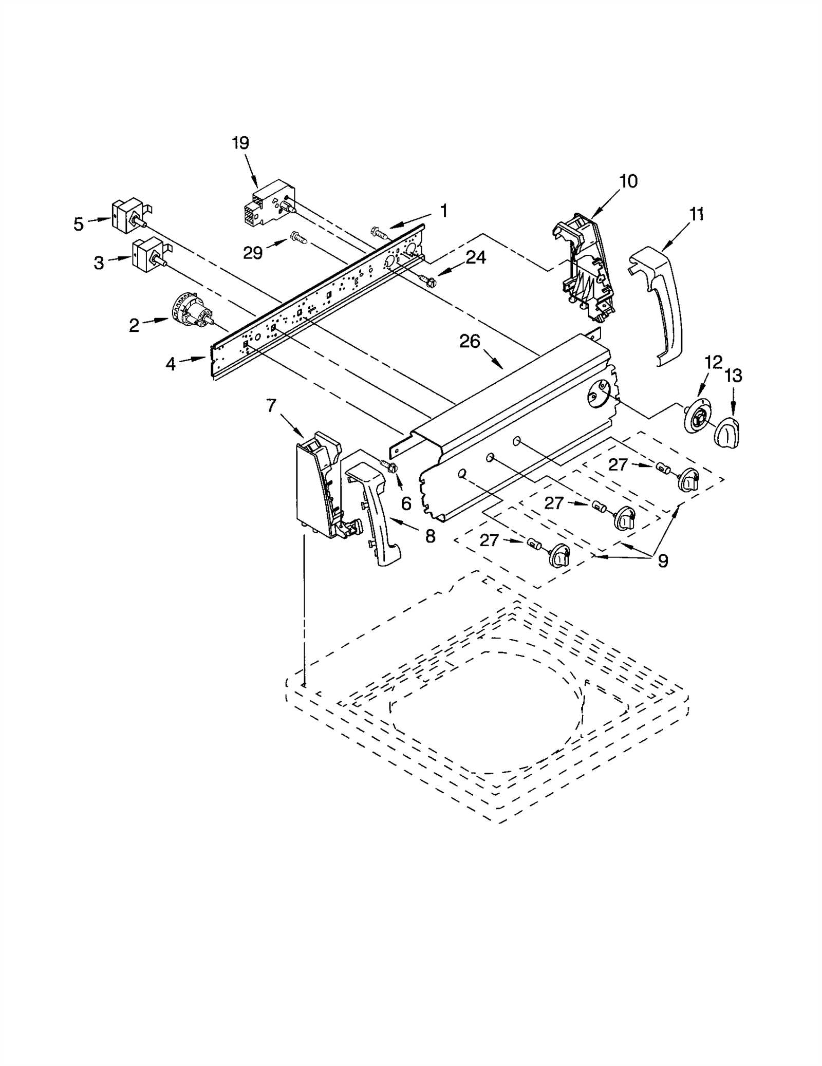 kenmore 80 series washing machine parts diagram