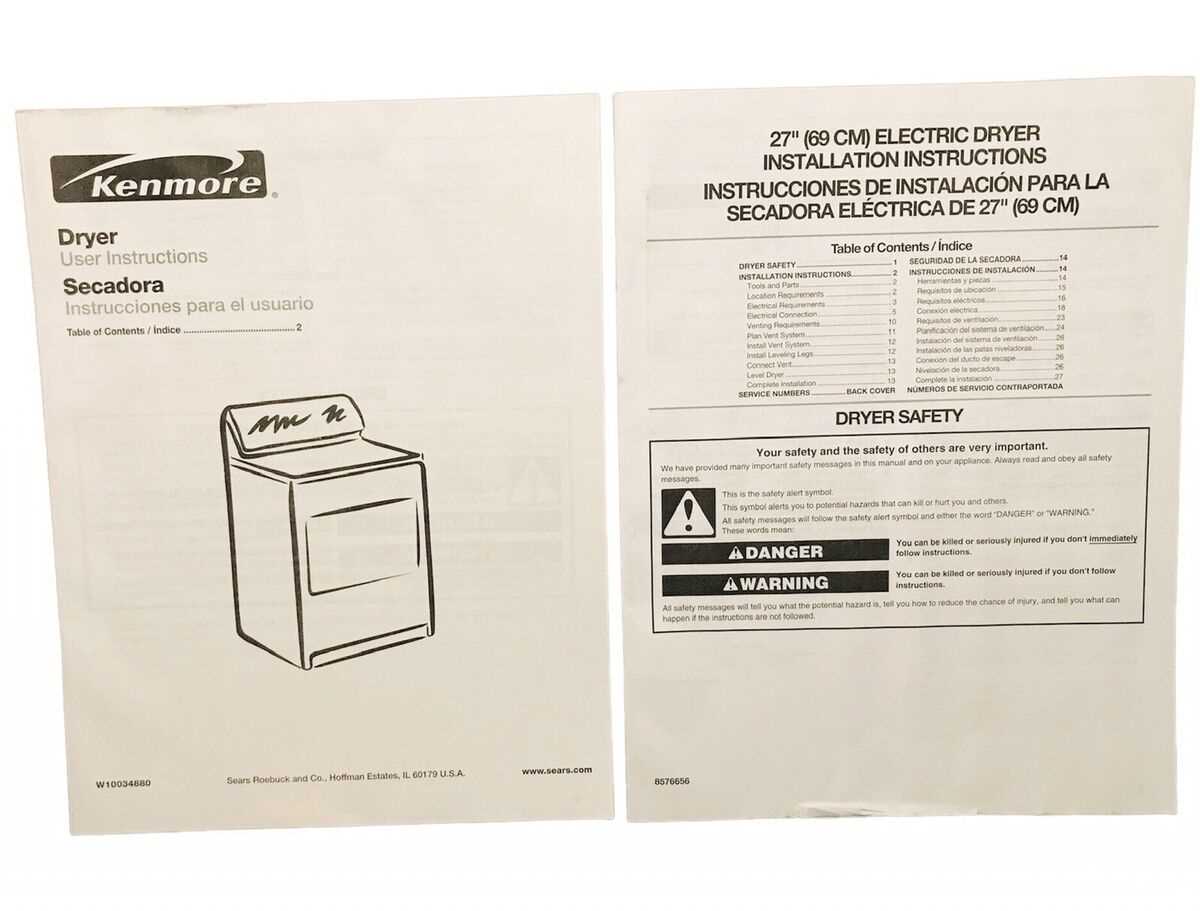 kenmore 90 series dryer parts diagram