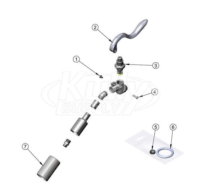 t&s faucet parts diagram