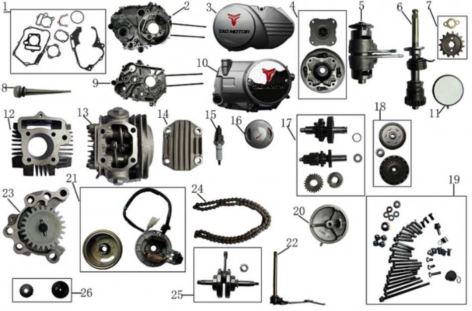 tao tao 110 parts diagram