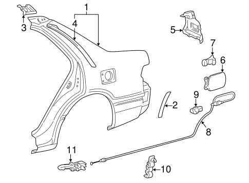 toyota camry body parts diagram