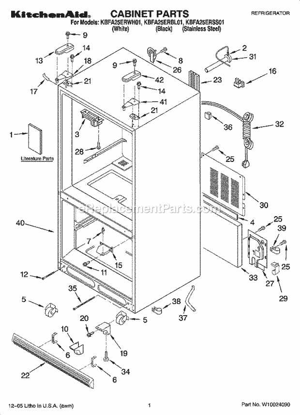 kitchenaid parts diagram