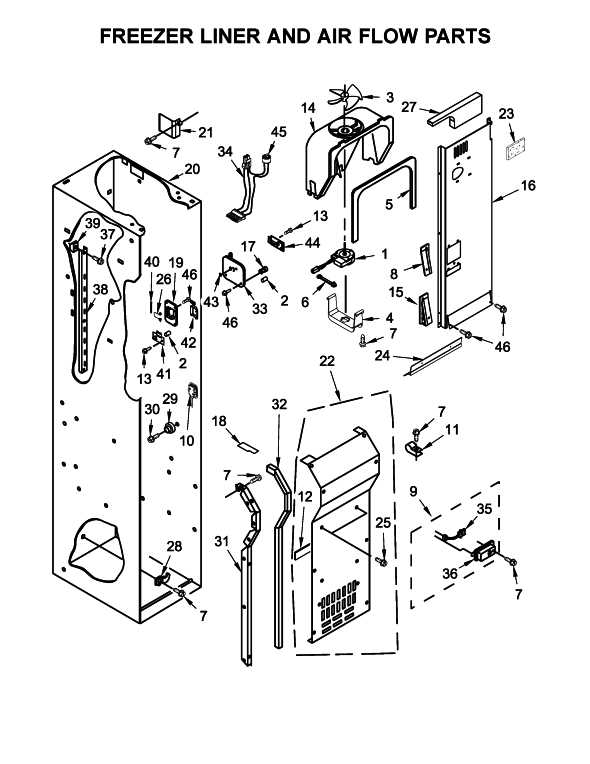 kitchenaid refrigerator parts diagram