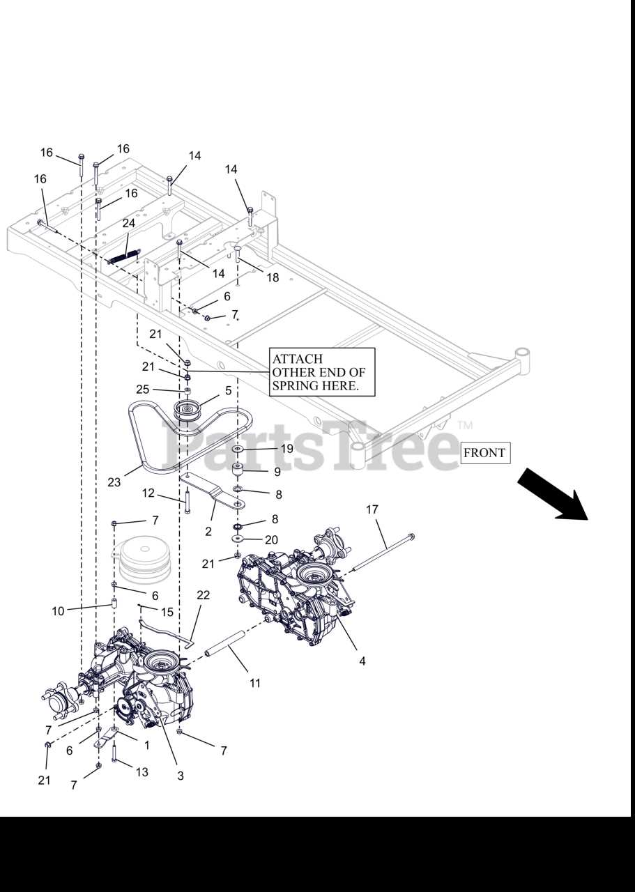 ariens 42 mower deck parts diagram