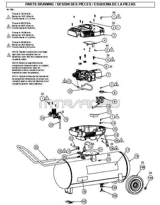 kobalt air compressor parts diagram