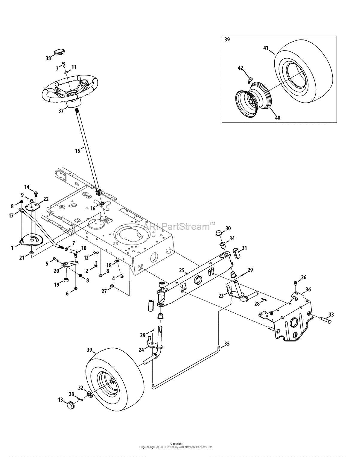 craftsman yt3000 deck parts diagram