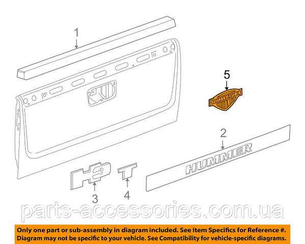 hummer h3 parts diagram