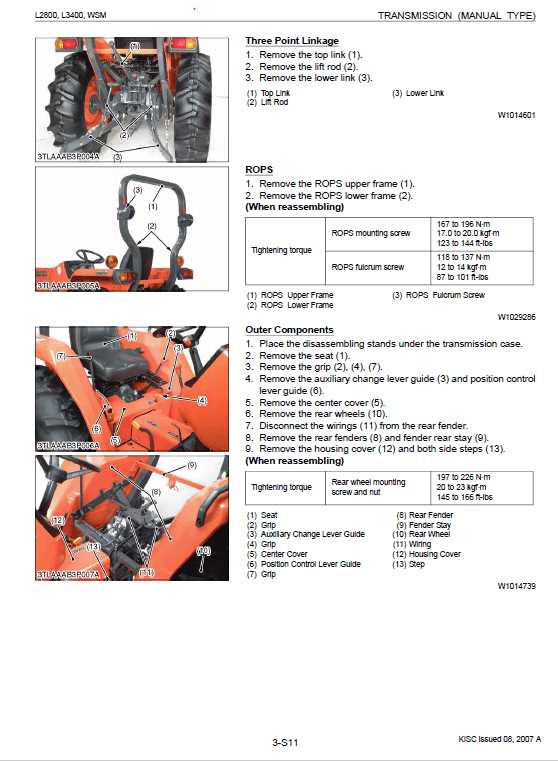 kubota l3130 parts diagram