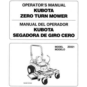 kubota zd221 parts diagram