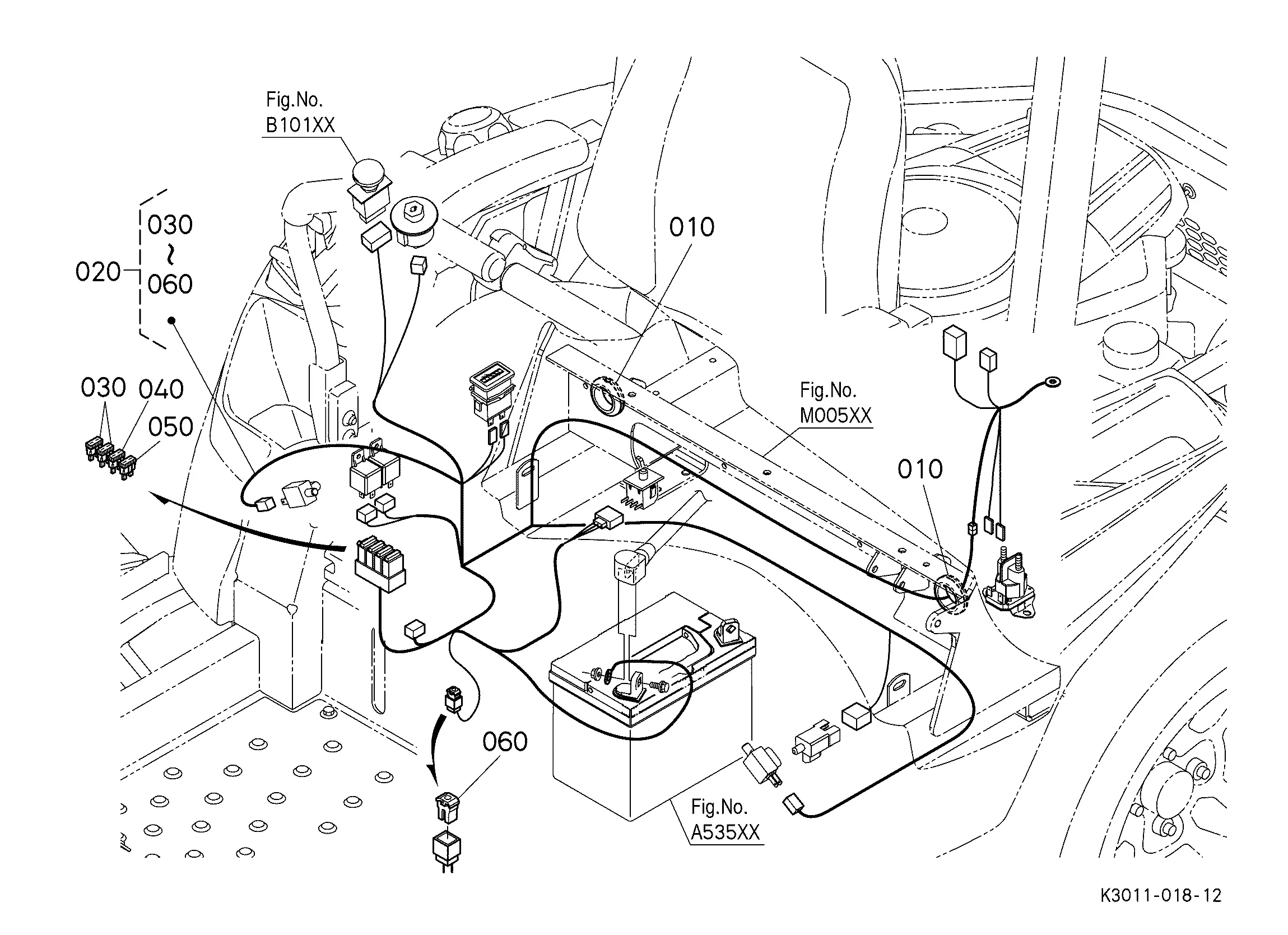 kubota zg124e parts diagram