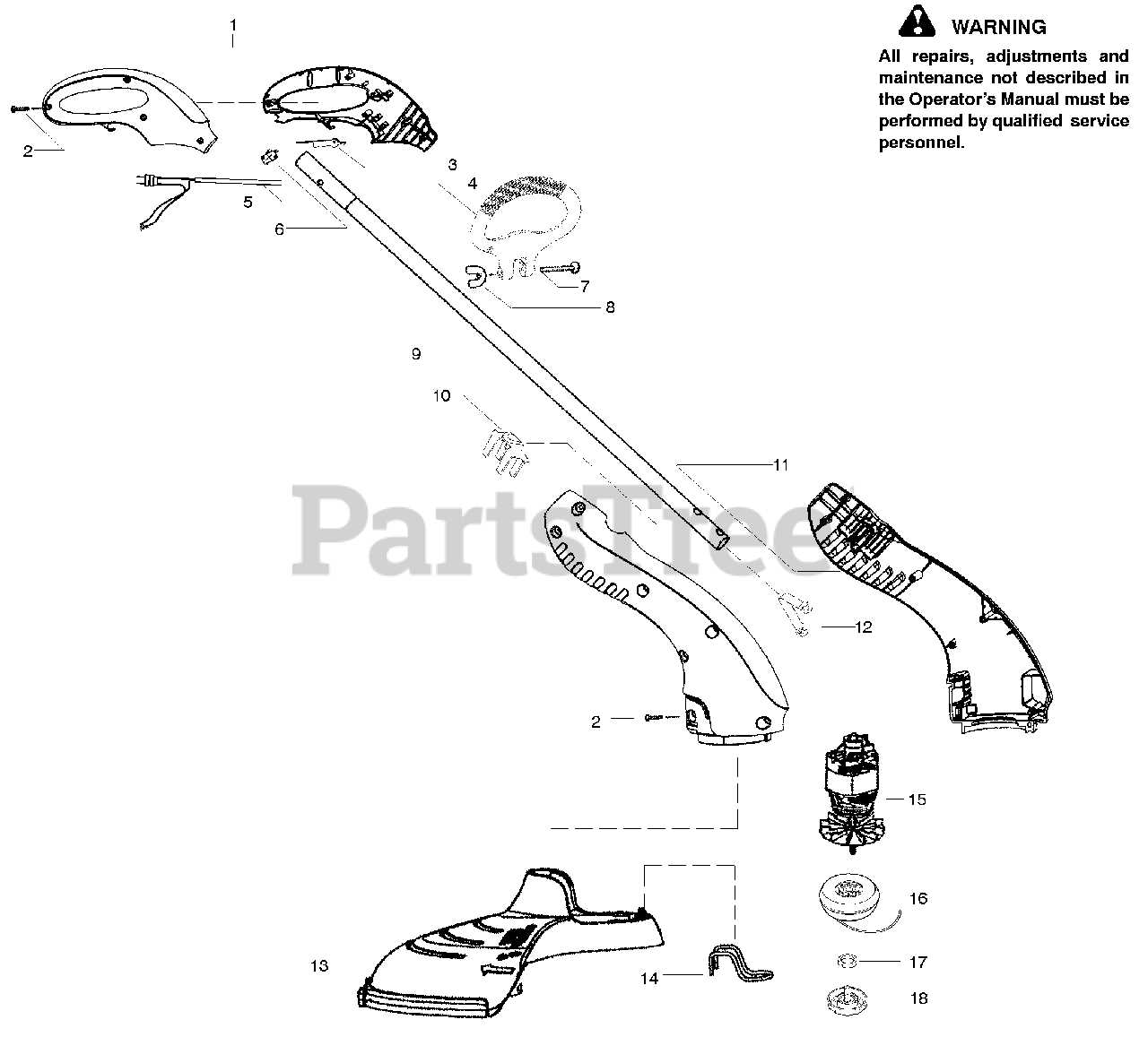 weedeater parts diagram