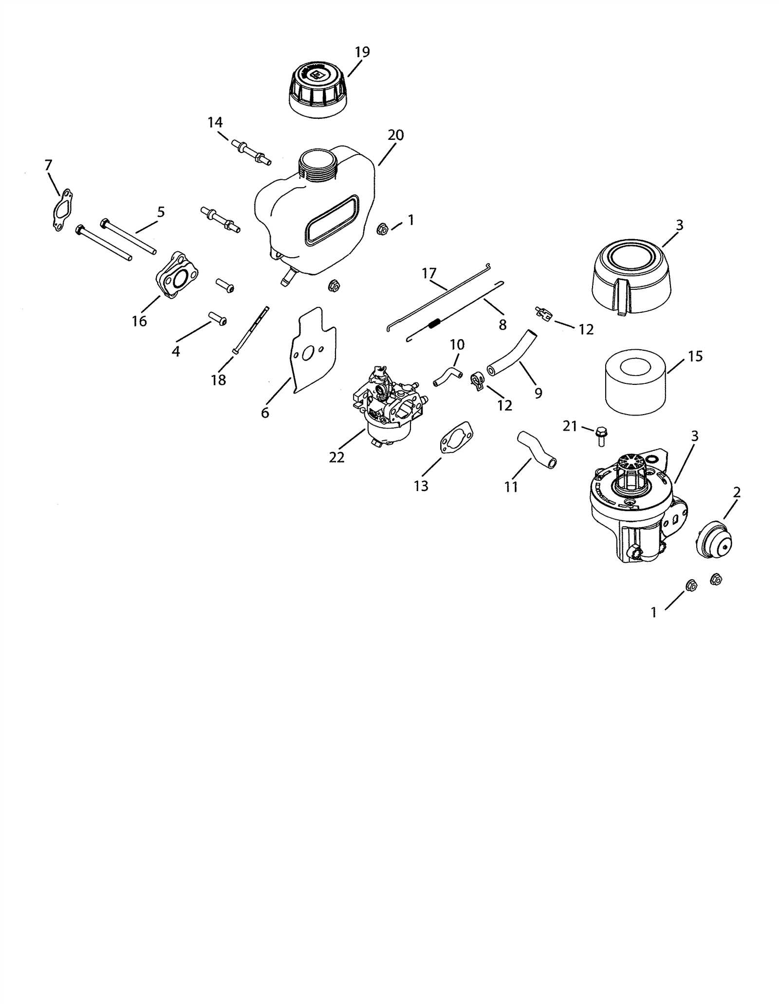 lawn mower carburetor parts diagram