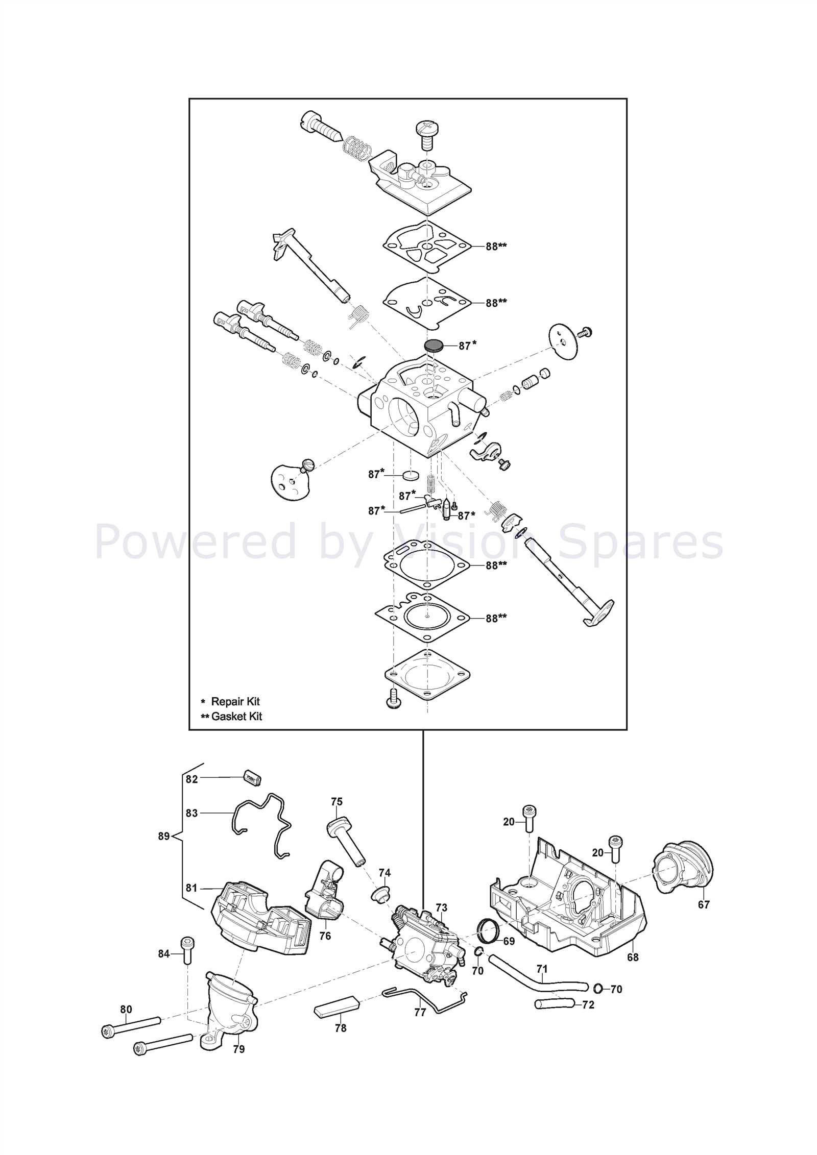 lawn mower carburetor parts diagram