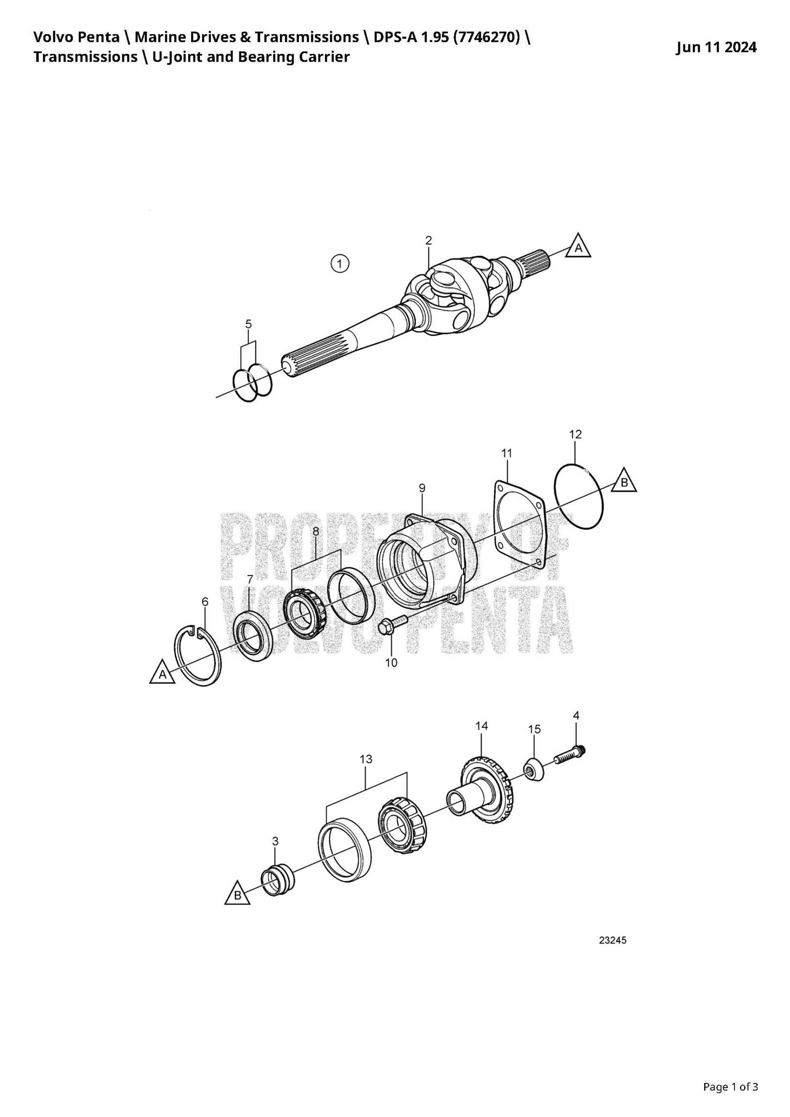 volvo penta outdrive parts diagram