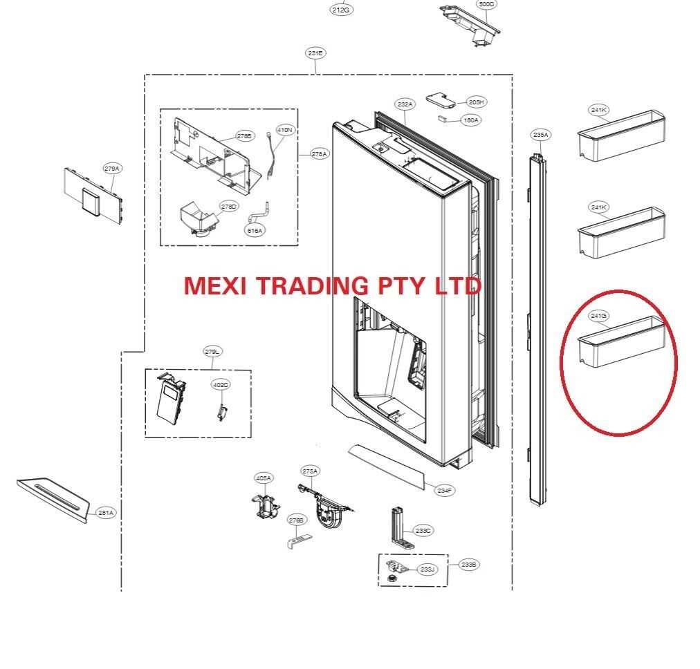 lg lfx31945st parts diagram