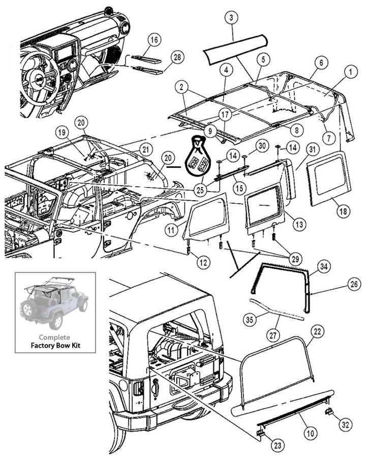 jeep jk parts diagram