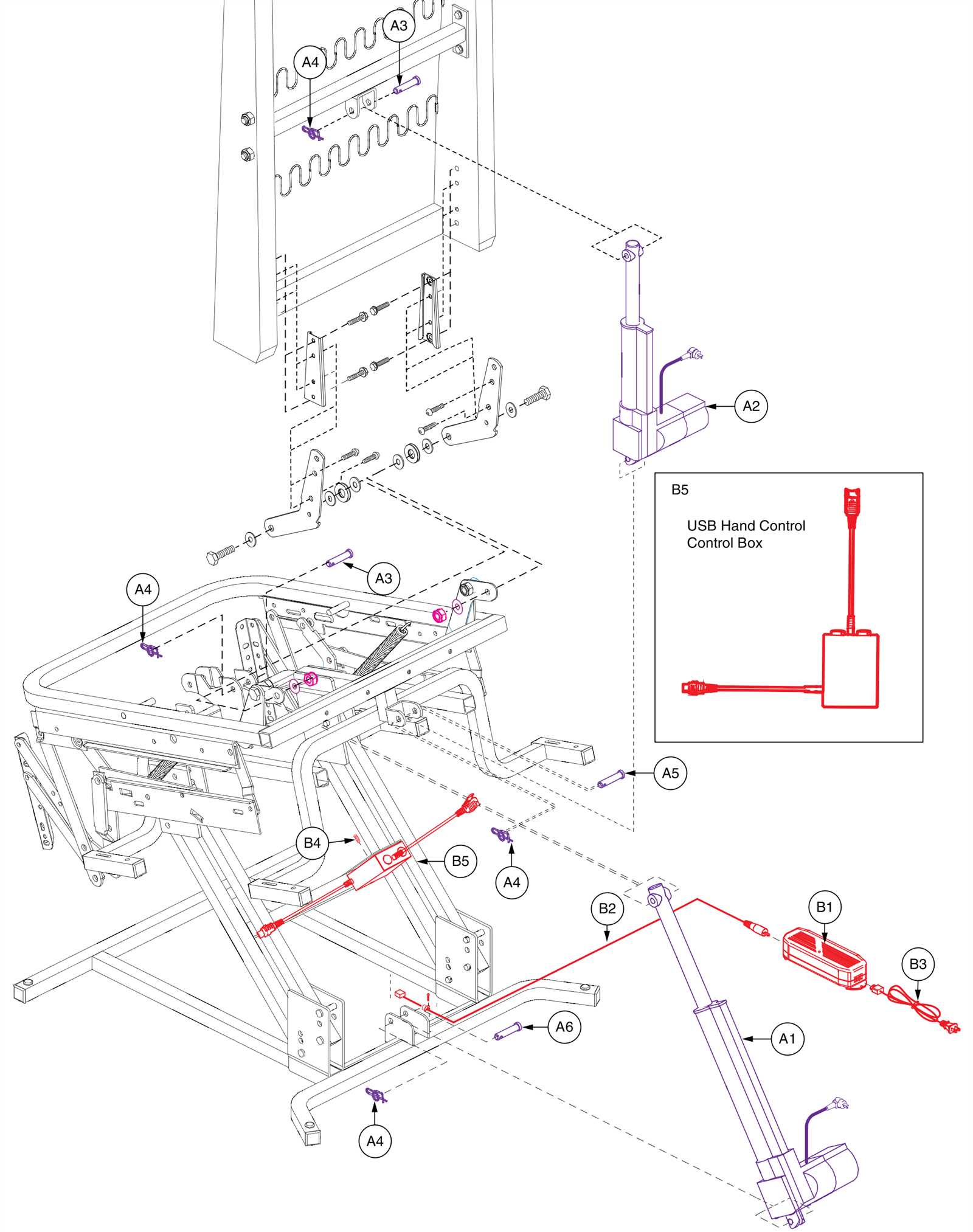 lift chair parts diagram