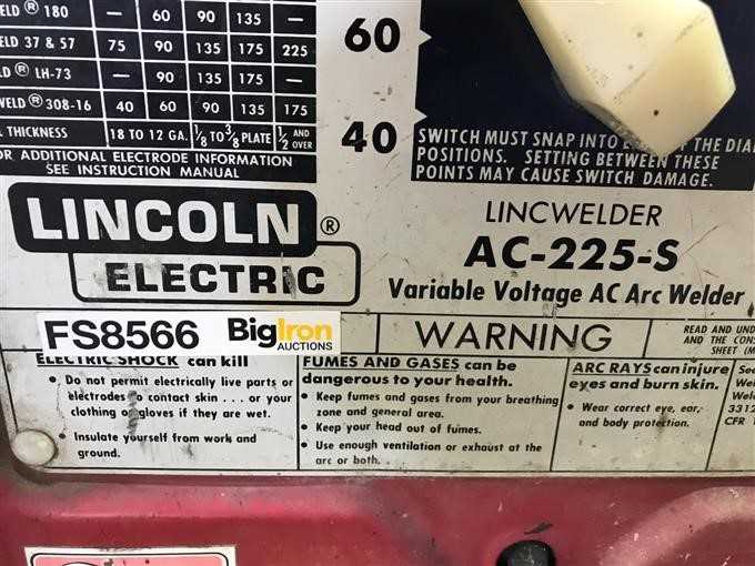 lincoln ac 225 welder parts diagram