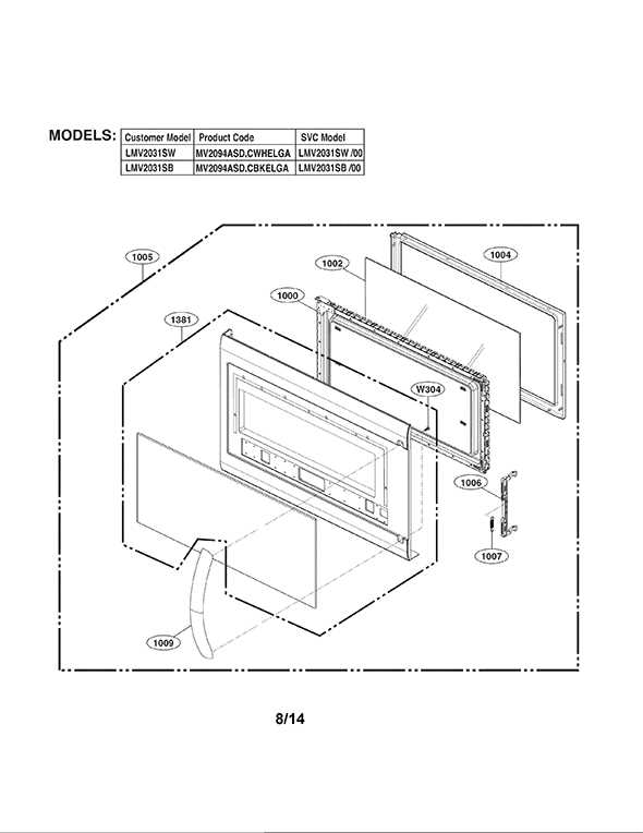 lg lmc2075st parts diagram