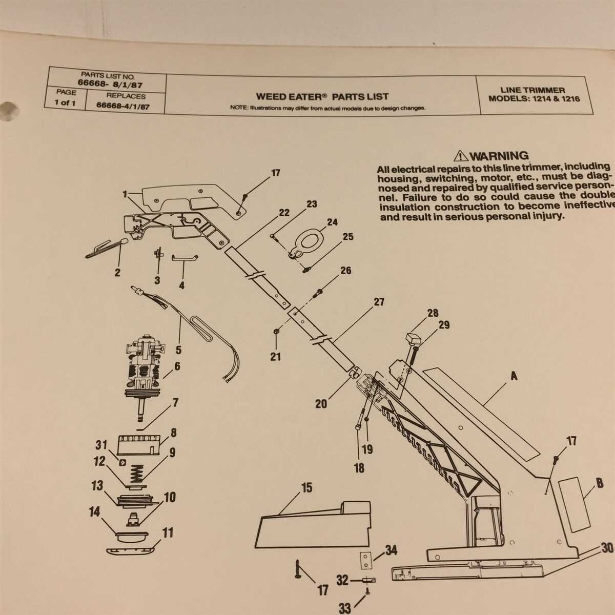weed wacker parts diagram
