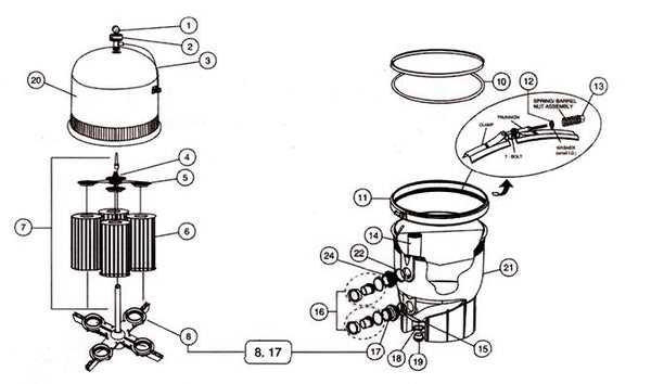 pentair de filter parts diagram