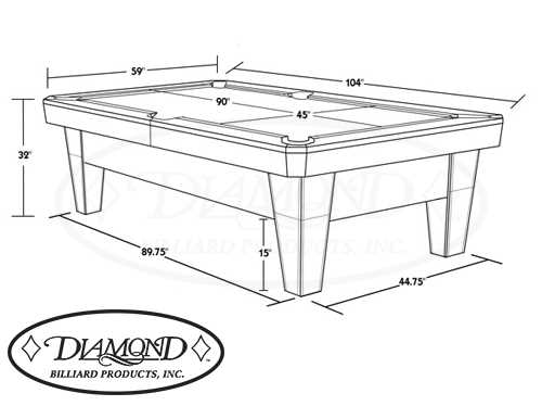 pool table parts diagram