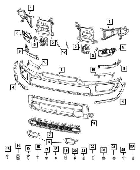 dodge ram front end parts diagram