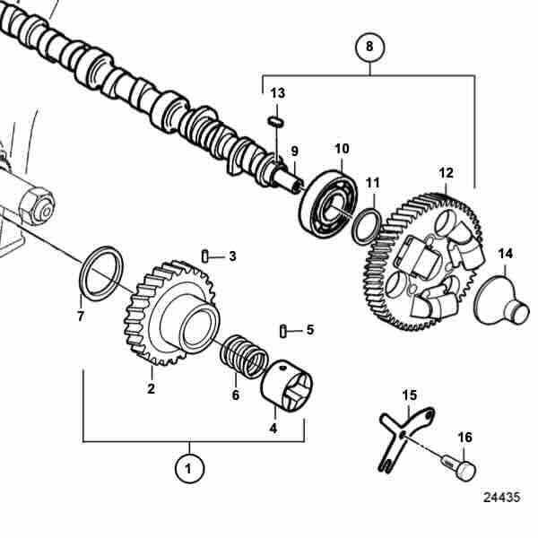 volvo penta 5.7 gi parts diagram