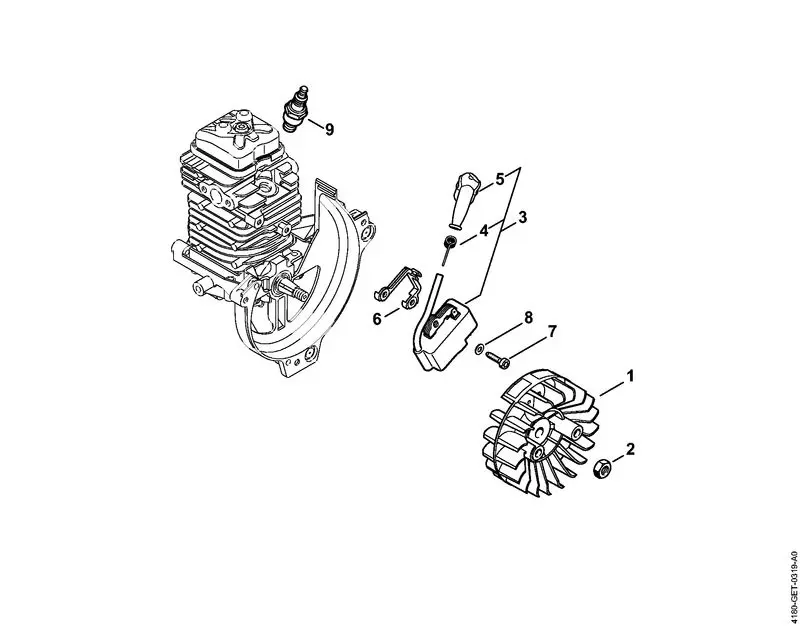 stihl fs 111 rx parts diagram