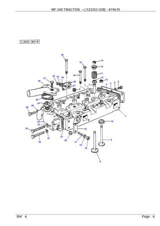 massey ferguson 240 parts diagram