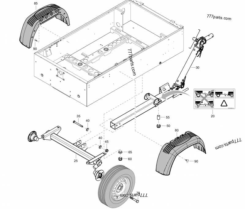 master tow dolly parts diagram