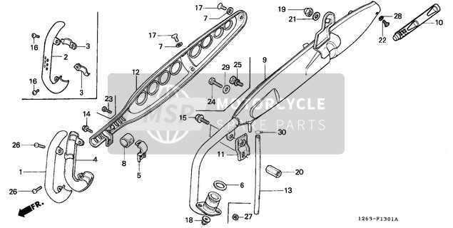 honda ct70 parts diagram