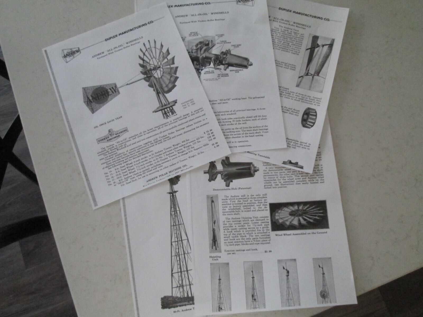 windmill parts diagram