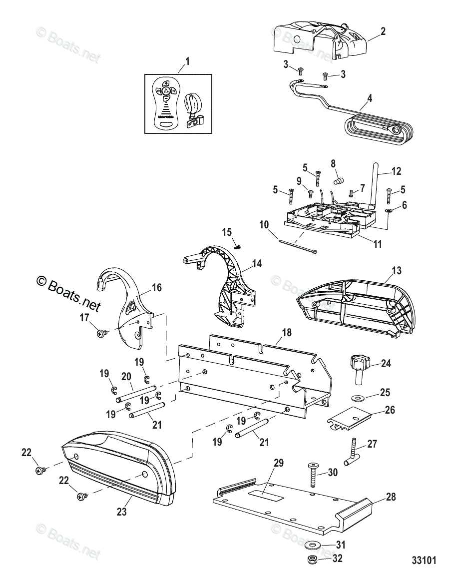 minn kota trolling motor parts diagram