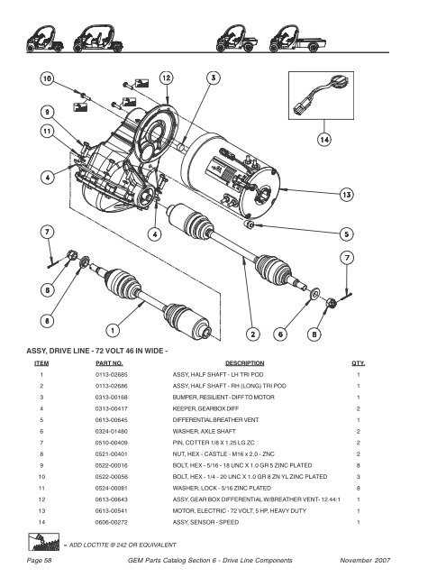 auto parts diagram