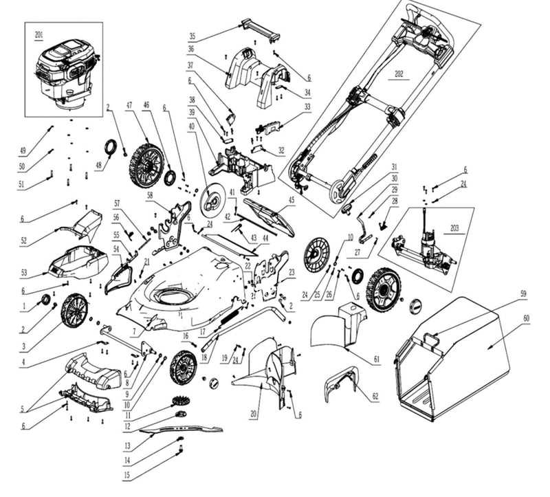 mower deck parts diagram