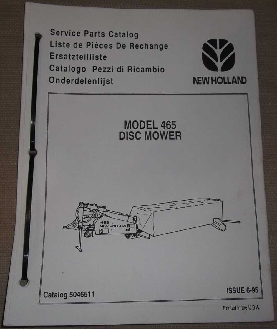 new holland 617 disc mower parts diagram