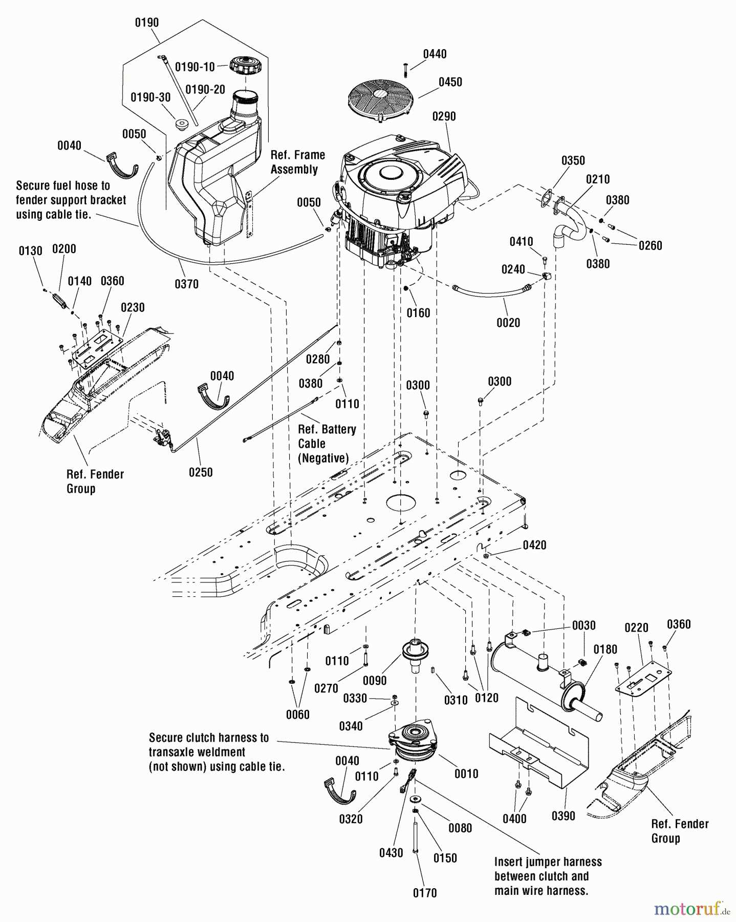 murray lawn mower deck parts diagram