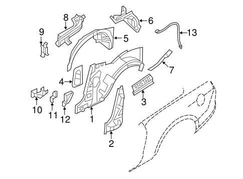 mustang body parts diagram