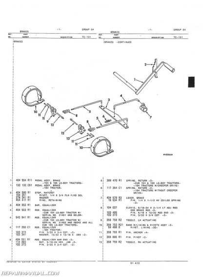 john deere 185 parts diagram