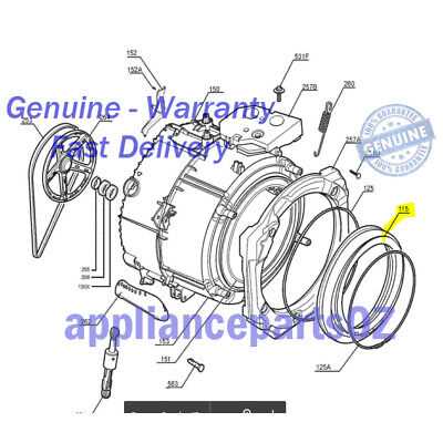 electrolux washer parts diagram