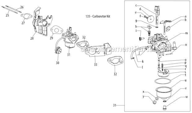 troy bilt 2410 parts diagram