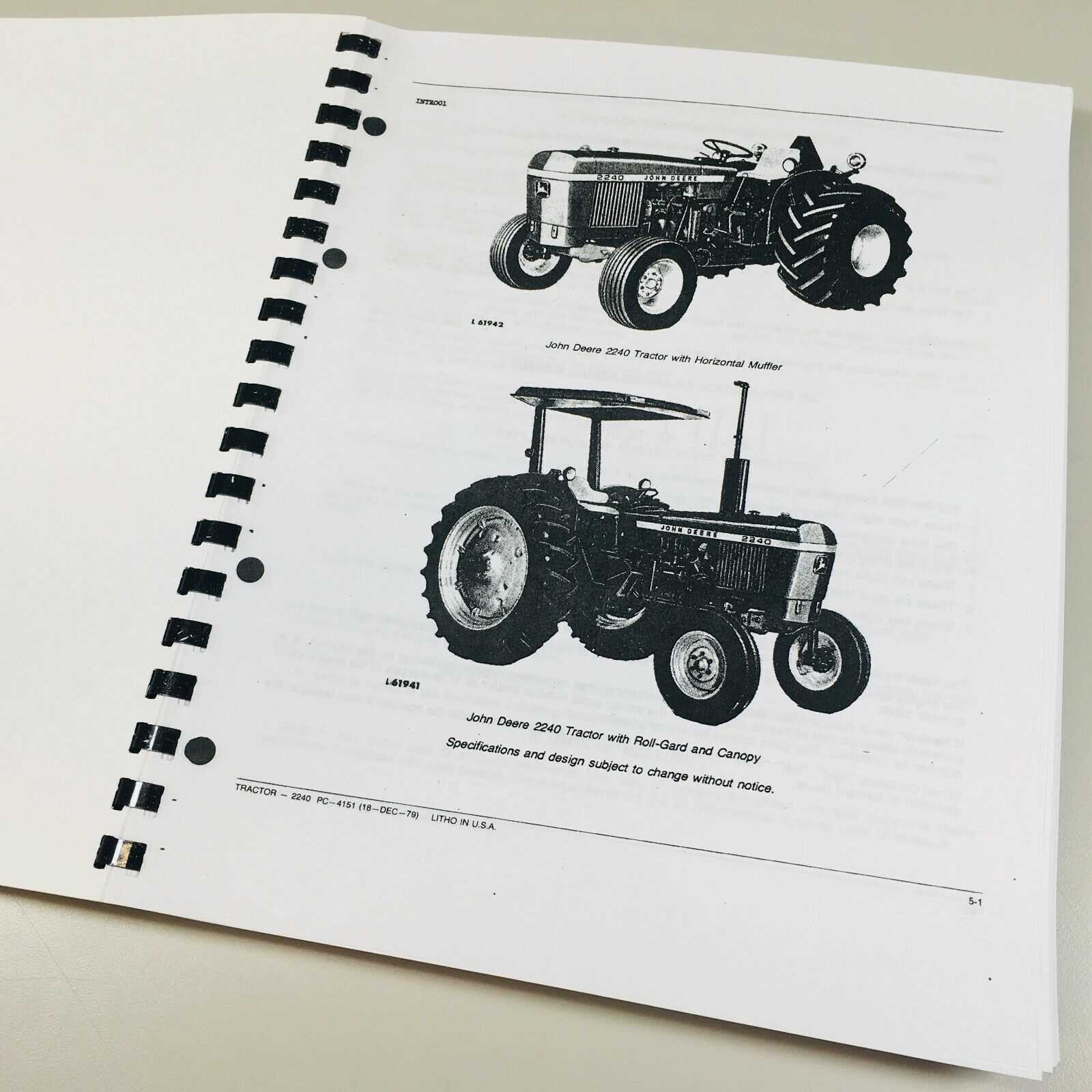 john deere 2240 parts diagram