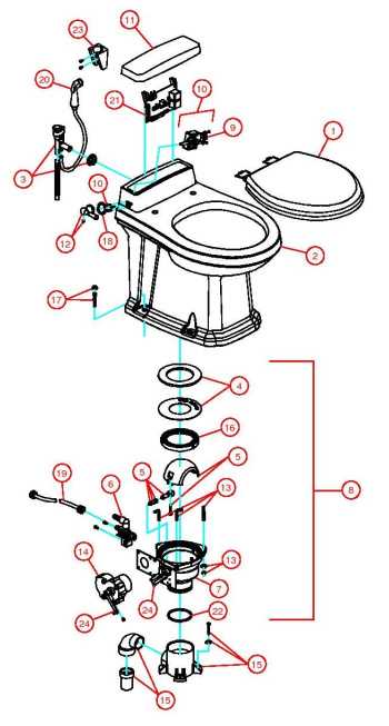 dometic 320 rv toilet parts diagram