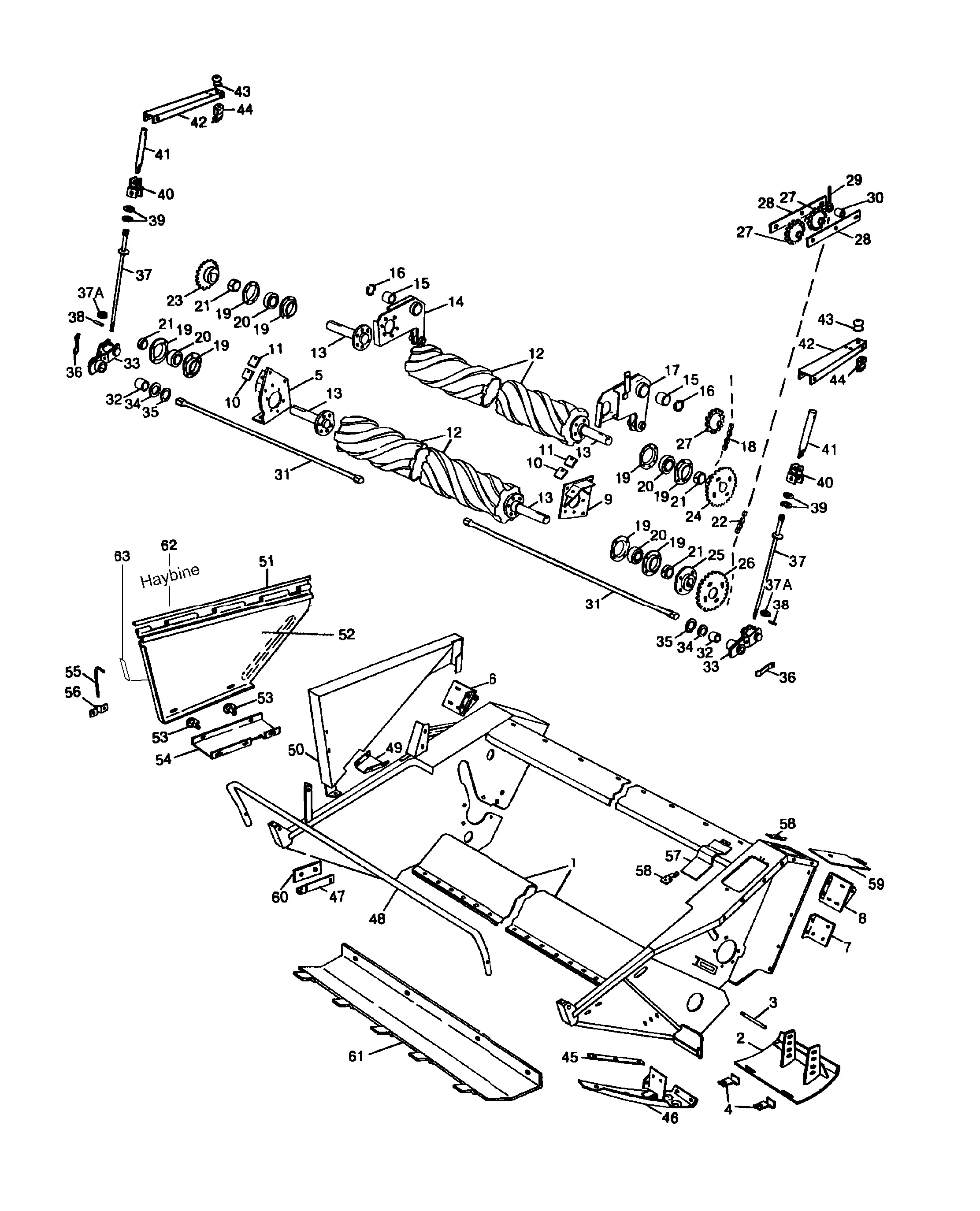 new holland 488 haybine parts diagram